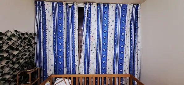 Beautiful Blue Striped Curtains 280×300