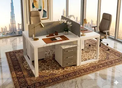 3 Person Modern Workstation Desk Dubai