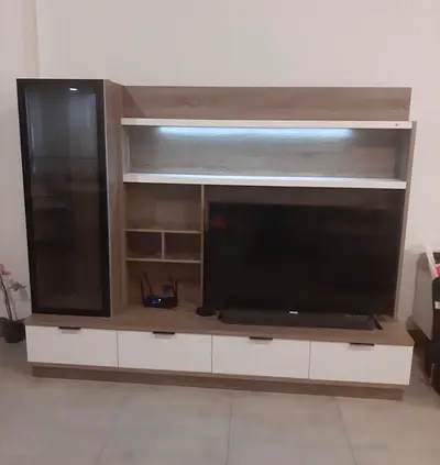Stylish Entertainment Center with Storage