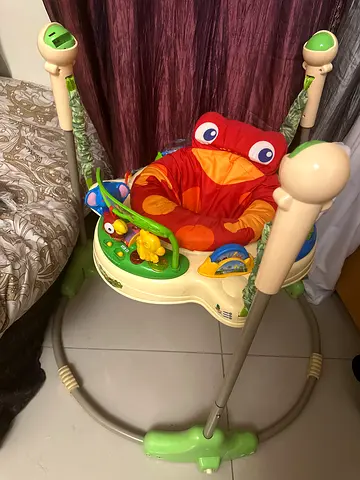 Colorful Baby Jumping Exerciser with Plush Seat