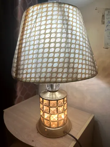 Elegant Gold and Ivory Table Lamp with Charming Design