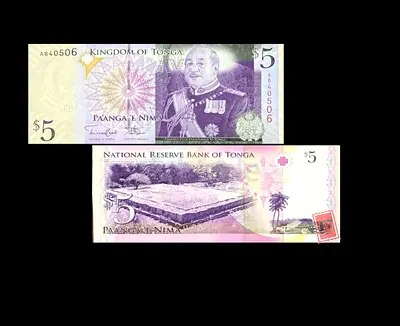 Rare $5 Tonga Currency Note