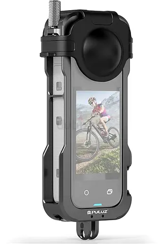 Aluminum Protective Cage Rig Housing Frame with Lens Cover For insta360 X4