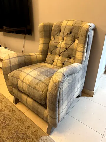 Classic Checkered Armchair