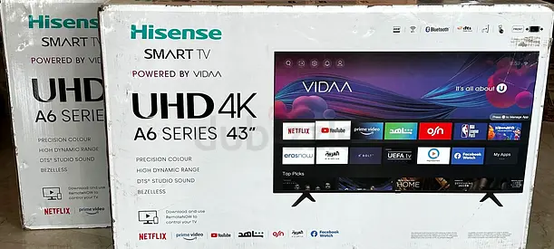 2 bran new Hisense 43-inch Smart TV - UHD 4K A6 Series for Sale