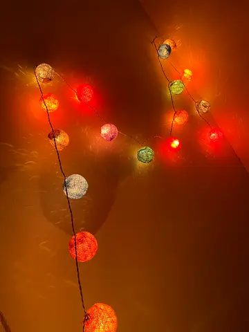Colorful LED String Lights for a Cozy Ambiance