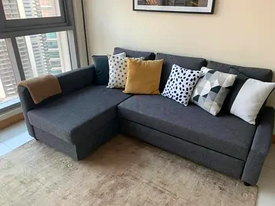 Perfect Condition Ikea L Shape Sofa Bed with Storage