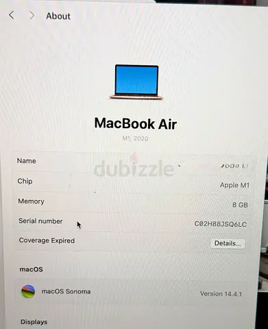 MacBook Air 13’ M1 chip FOR SALE