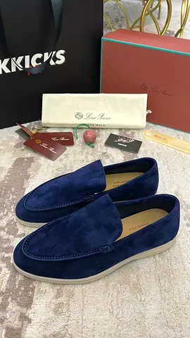 Loro Piana Summer Walk Loafers ‘Navy Blue’