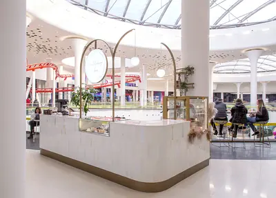 Luxury Coffee Café Kiosk Design  Fabrication