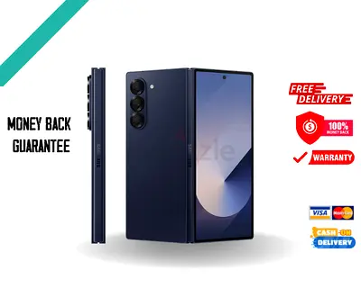 Samsung Galaxy Z Fold 6 Smart Phone 12/512GB. Navy Blue , International Version - Free Delivery
