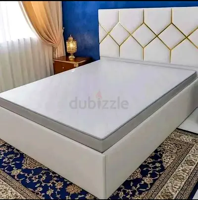 Elegant Modern Bed with  20 cm  thiknes medical mattres Luxurious Design size 180/200