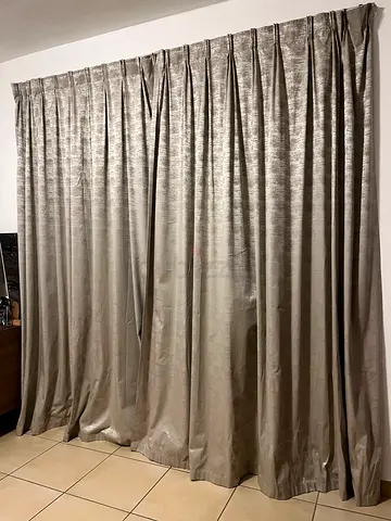 Elegant Silver Gold 10 Curtains for Sale
