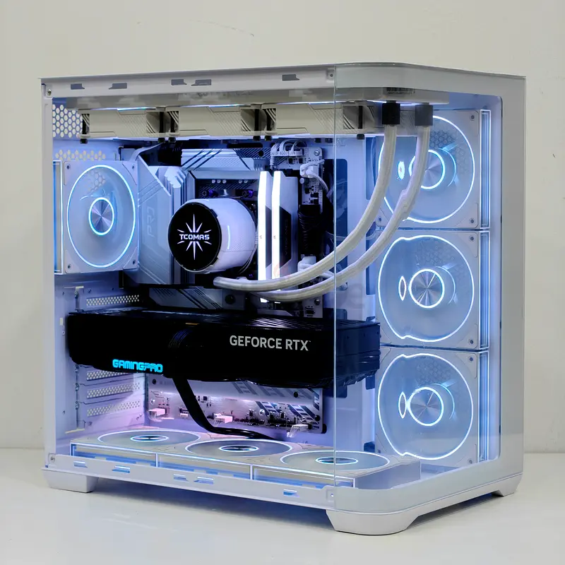 Extreme White PC Build RTX 5080 Ryzen 7 9800X3D