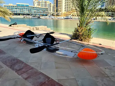 Clear Double Seat Kayak for exiting water adventures