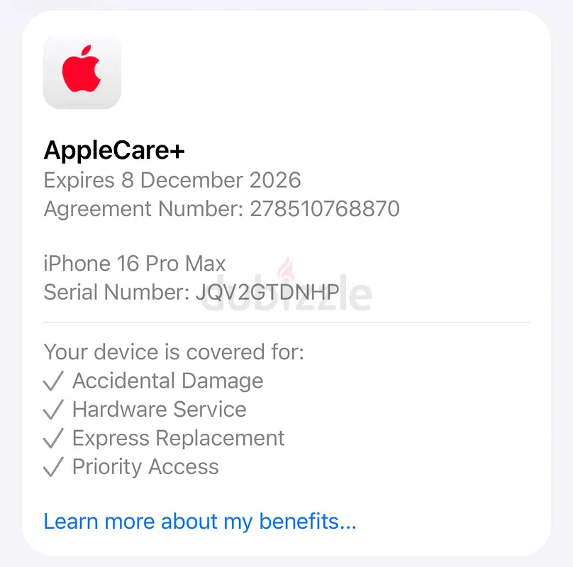 iPhone 16 Pro Max With Apple Care65073408691458112