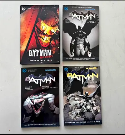 Batman Graphics Novel set- Scott Sunder (4 books) comics. (Read description)