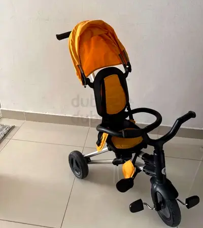 Bright Yellow Qplay Tricycle for Toddlers