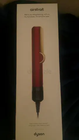 dyson Airstrait straightener red limited edition