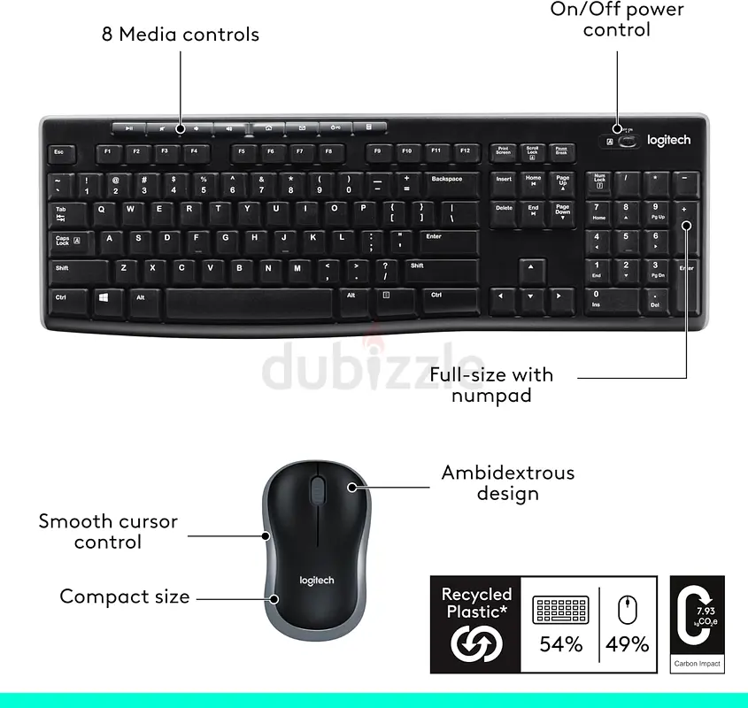 Logitech Mk270 Wireless Keyboard And Mouse Combo For Windows65073404874882110