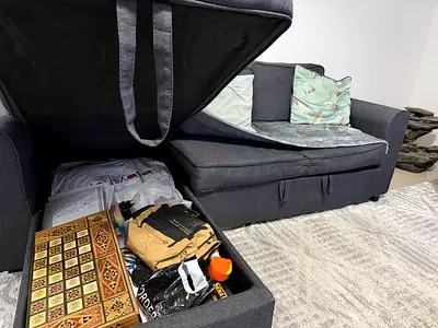 Stylish Storage Sofa with Hidden Compartment
