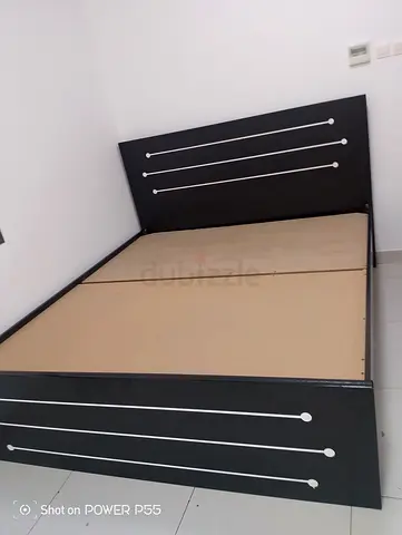 King size bed frame with mattress
