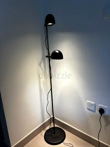 Stylish Black Floor Lamp for Sale - IKEA Dual Studio Lights