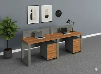 2 Person Workstation - Two or Dual Workstation Desk in Dubai