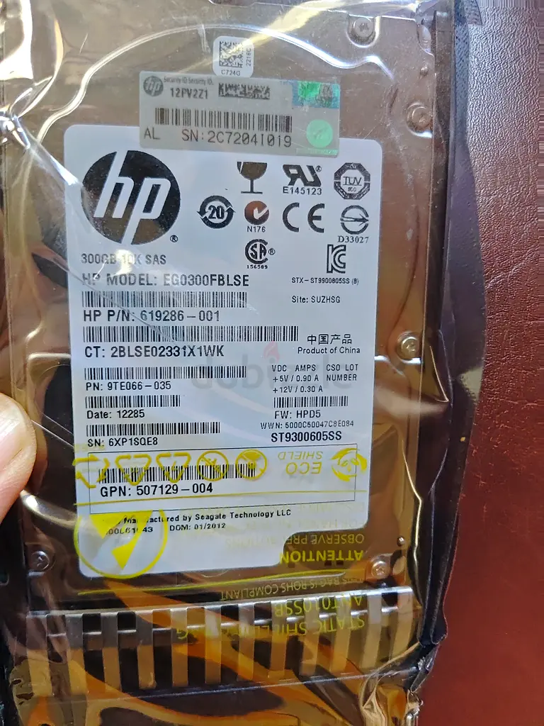 HP 300GB SAS Hard Drive - Excellent Condition