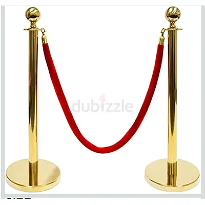 Elegant VIP Rope Barrier for Events two barrior stand with 1.5m rope