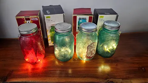 Beautifully Crafted Decorative Mason Jars with LED Lights