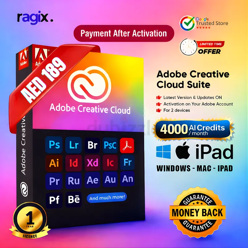 Adobe Creative Cloud - 1 Year License