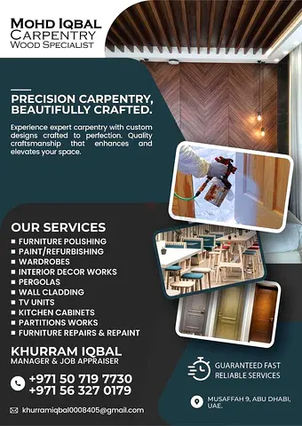 Expert Carpentry Services by Mohd Iqbal