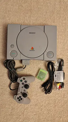 PlayStation 1 with Xstation mod installed with extras.