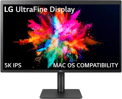 LG 27MD5KL-B 27 Inch UltraFine 5K (5120 x 2880) IPS Display macOS Compatibility Thunderbolt Monitor