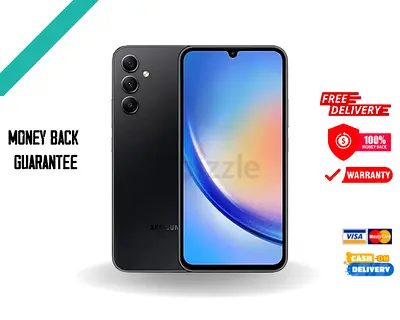 Samsung Galaxy A34 Smart Phone 6/128GB 5G - Black color Mobile - International Version -