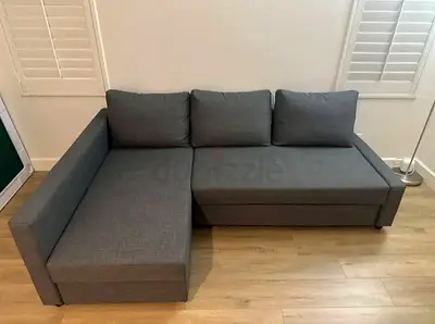 Cozy Grey L-Shaped Sofa with Storage