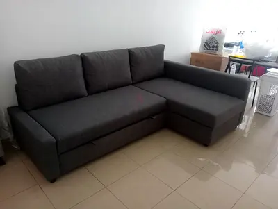 Comfortable L-Shaped Sofa with Storage