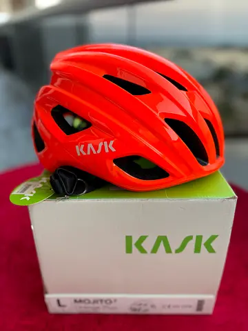KASK Mojito³ WG11 Road Cycling Helmet - Orange Fluo, size L