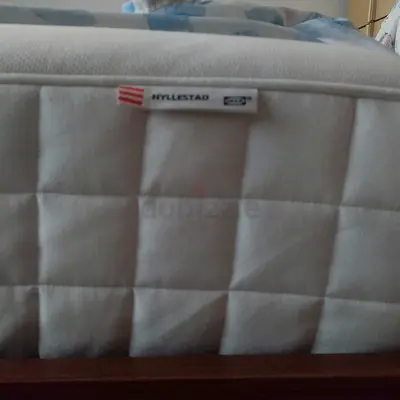 Queen size Bed and IKEA HYLLSTAD Mattress - Comfortable and Cozy