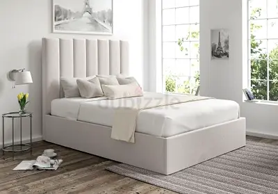 New Kids Elegant Upholstered Single Bed with Manual Storage