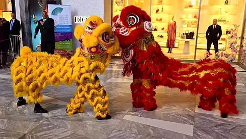Chinese Lion Dance in Dubai!