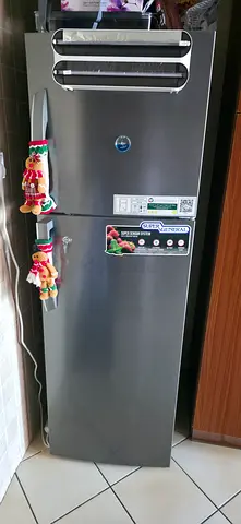 Sturdy Stainless Steel Refrigerator with Bottom Freezer