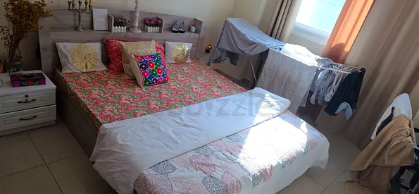 Beautiful and Comfortable Bed Set with Bedside Tables