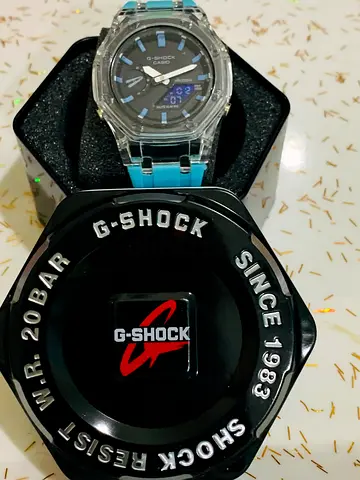 Stylish G-Shock Watch with Blue Strap