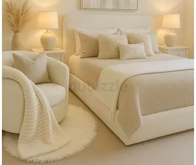 New beige colour 160*200 queen size bed