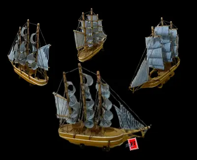 Exquisite Vintage Ship Model Collection