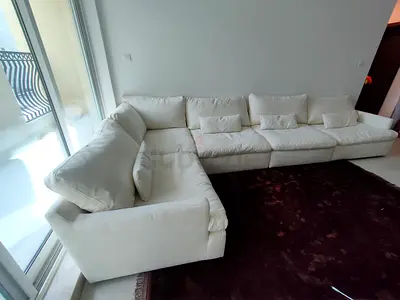 Home center beige color corner sofa for sale