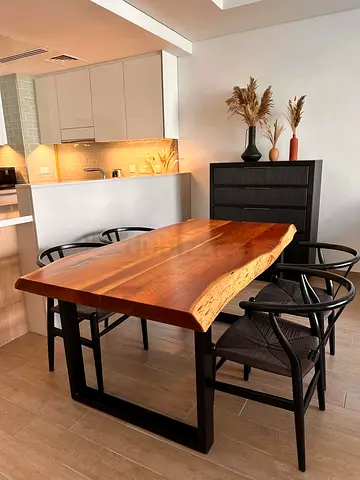 Wooden black chairs from Greece