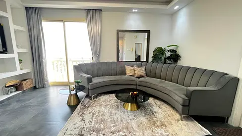 Elegant Curved Modern Sofa for Sale